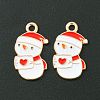 Christmas Alloy Enamel Pendants ENAM-D047-07G-03-3