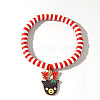 Christmas 304 Stainless Steel Enamel Charm Bracelets ZQ4442-9-1
