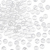 Olycraft 2 Strands Natural Quartz Crystal Frosted Round Beads Strands G-OC0003-96A-1