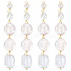 20Pcs 5 Style Natural Pearl Pendants PALLOY-PH01822-1