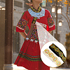 2 Rolls 2 Colors Ethnic Style Embroidery Polyester Ribbons OCOR-FG0001-58-4