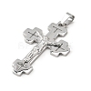 304 Stainless Steel Big Pendants STAS-R171-02P-2
