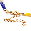 Glass Seed & Glass Pearl Beaded Necklace for Girl Women X1-NJEW-TA00007-5