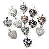Natural & Synthetic Mixed Gemstone Pendants GG-CBA7610-04P-1