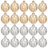 SUNNYCLUE 20Pcs 2 Colors 304 Stainless Steel Charms STAS-SC0004-22-1