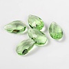 Faceted Teardrop Glass Pendants GLAA-O008-B03-1