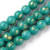Natural Mashan Jade Beads Strands G-F670-A01-8mm-2