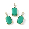 Natural & Dyed White Jade Pendants KK-F892-31G-02-1