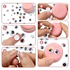 743Pcs Black & White Plastic Wiggle Googly Eyes Buttons KY-YW0001-12-3