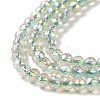 Electroplate Transparent Glass Beads Strands LS-GLAA-H021-01B-FR07-5