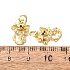 Brass Micro Pave Black Cubic Zirconia Charms CU-E003-18G-18-3
