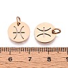 304 Stainless Steel Charms STAS-Q201-T445-12R-3