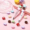 35Pcs 7 Colors Opaque Acrylic Imitation Food Beads OACR-CJ0002-72-6