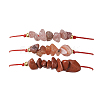 3Pcs 3 Styles Gemstone Braided Bead Bracelets BJEW-JB11146-10-1