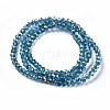 Electroplate Glass Faceted Rondelle Beads Strands EGLA-D020-3x2mm-43-2