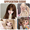 4Pcs 4 Colors High Temperature Fiber Doll Hairs DIY-GL0006-26-6