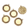 Zinc Alloy Pendant Settings for Cabochon & Rhinestone LS-PALLOY-A15290-AG-FF-4