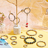   16Pcs 8 Styles Alloy Spring Gate Rings FIND-PH0007-80P-4