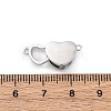 Brass Micro Pave Clear Cubic Zirconia Box Clasps KK-C075-24P-3