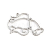 Zinc Alloy Open Back Bezel Pendants PALLOY-D580-05P-D-1