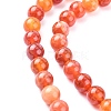 Natural Fire Crackle Agate Beads Strands G-G212-8mm-10-3