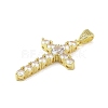 Real 18K Gold Plated Brass Micro Pave Cubic Zirconia Pendants KK-A209-07F-G-2