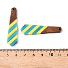 Epoxy Resin & Walnut Wood Pendants RESI-N039-121H-3