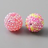 20Pcs Resin Rhinestone Beads RESI-WH0001-03A-2