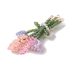 Seed Beads Beaded Charms PALLOY-JF02868-4