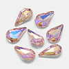 Pointed Back Glass Rhinestone Cabochons RGLA-T014-8x13mm-04-1