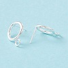 304 Stainless Steel Stud Earring Findings STAS-P308-02B-S-3