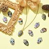Alloy Enamel Pendants ENAM-CJ0001-37-6