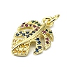 Brass Micro Pave Colorful Cubic Zirconia Pendants KK-H475-51G-2