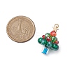 Glass Beads Pendants PALLOY-TA00172-2