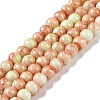 Baking Paint Glass Bead Strands GLAA-H031-01B-02-1