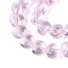 Baking Paint Transparent Glass Beads Strands DGLA-N021-01A-04-3