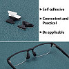 25 Pairs 5 Style Butterfly & Flat Round Anti-Slip Adhesive Soft Silicone Eyeglass Nose Pads FIND-GF0004-10-6