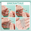 100Pcs 5 Styles 304 Stainless Steel Slide On End Clasp Tubes STAS-UN0060-24P-02-5