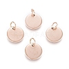Ion Plating(IP) 304 Stainless Steel Charms LS-EJEW-L238-03C-RG-1