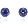 Natural Lapis Lazuli Bead Strands G-PH0028-8mm-16-2
