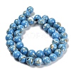 Assembled Synthetic Stone and Trochus Shell Beads Strands G-B128-08D-08-2