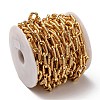 Alloy Paperclip Chains LCHA-I001-05G-RS-4