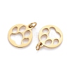 Ion Plating(IP) 304 Stainless Steel Pet Charms STAS-I164-049G-3