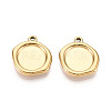 304 Stainless Steel Pendant Cabochon Settings X-STAS-T067-70A-G-1