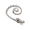 Alloy Dragon Stud Earrings EJEW-C046-04AS-2