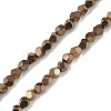 Electroplated Synthetic Non-magnetic Hematite Beads Strands G-A234-G03-01F-1