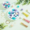 DIY Charm Keychain Wristlet Making Kit DIY-CA0004-51-4