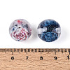 Transparent Inner Flower Resin Beads RESI-T061-08M-3