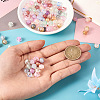  300Pcs 10 Style Baking Painted Transparent & Crackle Glass Beads DGLA-TA0001-03-5