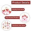 20Pcs 10 Styles Valentine's Day Alloy Enamel Pendants ENAM-YW0008-67-3